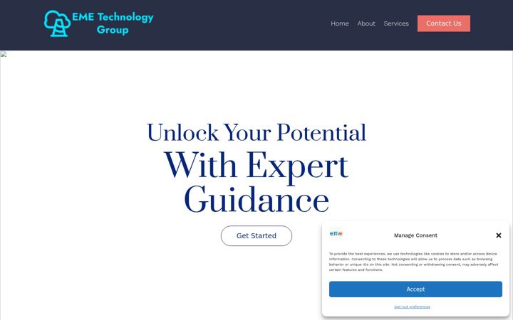 Screenshot of emetechgrp.com