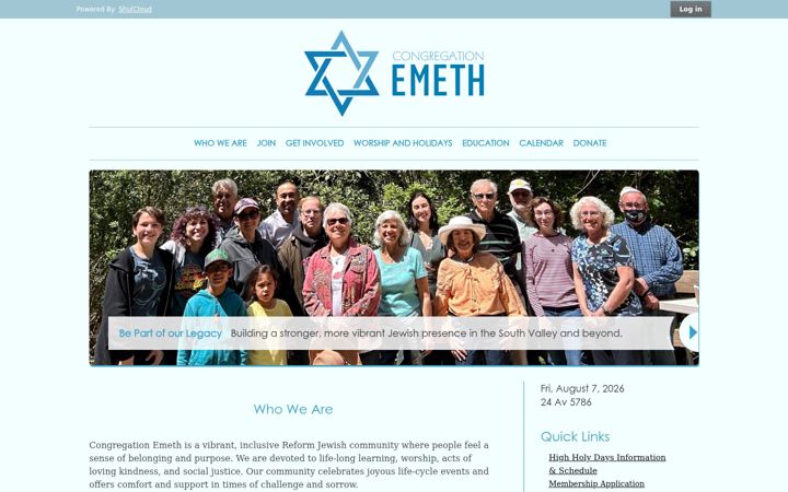 Snímek obrazovky emeth.net