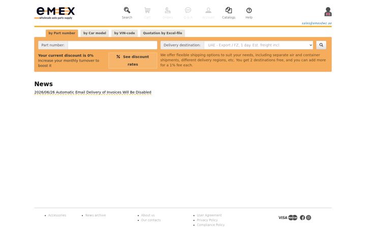 Screenshot of emexdwc.ae