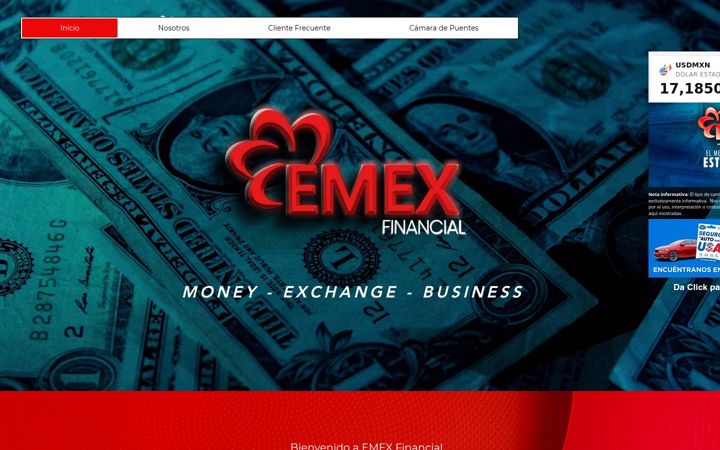 Screenshot of emexfinancial.com
