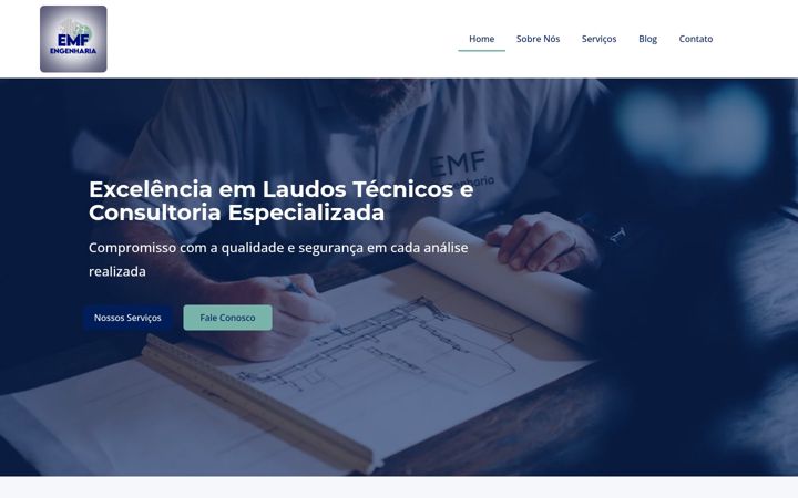 Screenshot of emf-engenharia.com.br