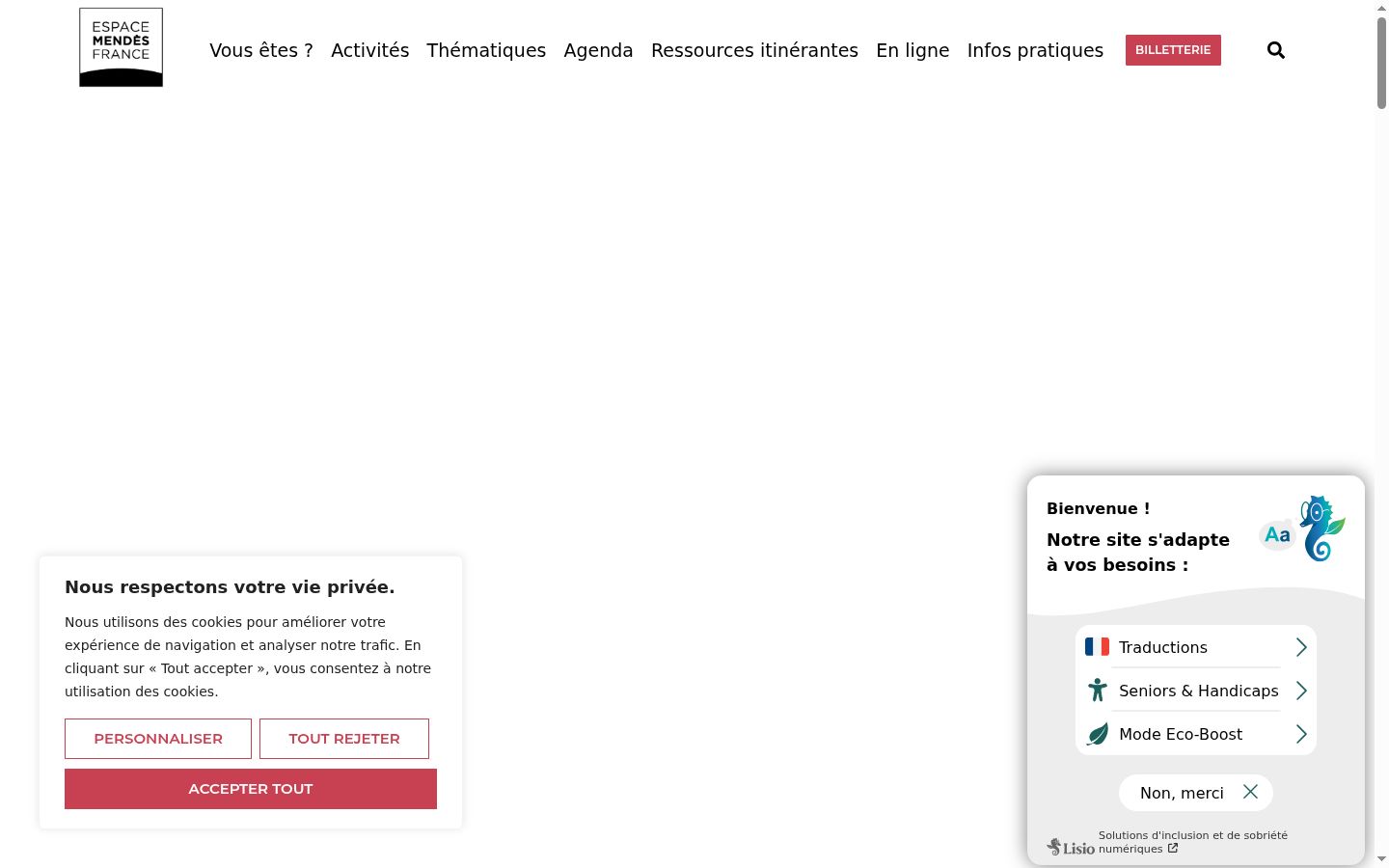 Screenshot tal-banner tal-kunsens muri qabel kwalunkwe interazzjoni