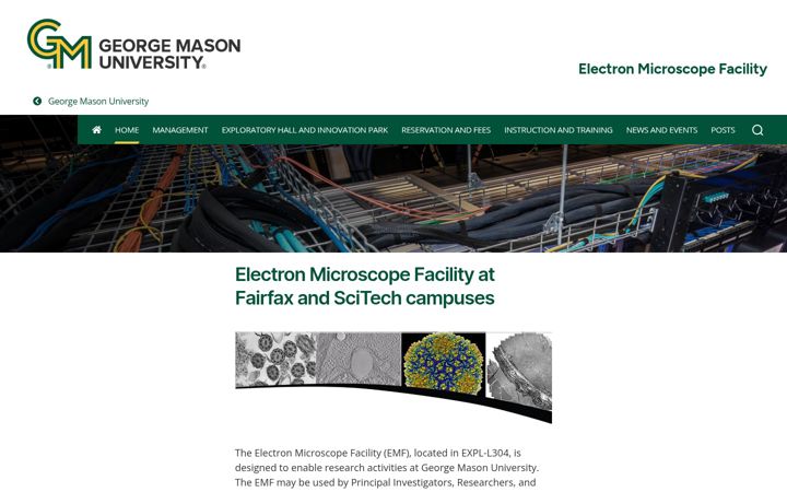 Screenshot of emf.gmu.edu