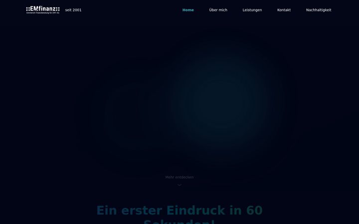 Screenshot of emfinanz.de