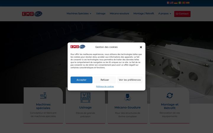 Screenshot of emg-bsi.fr