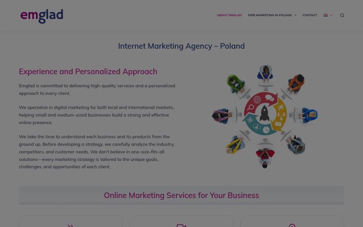 Screenshot of emglad.com