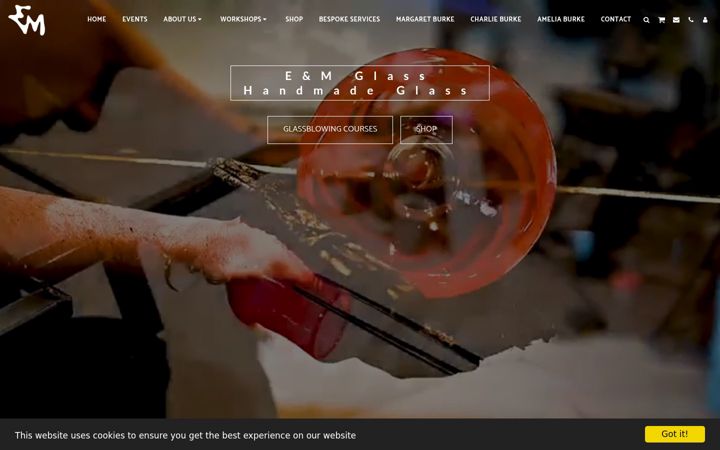 Screenshot of emglass.co.uk