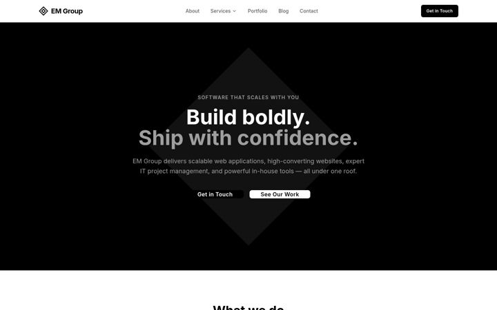 Screenshot of emgroupgy.com