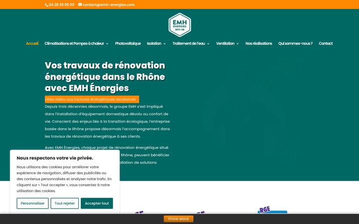 Screenshot of emh-energies.com