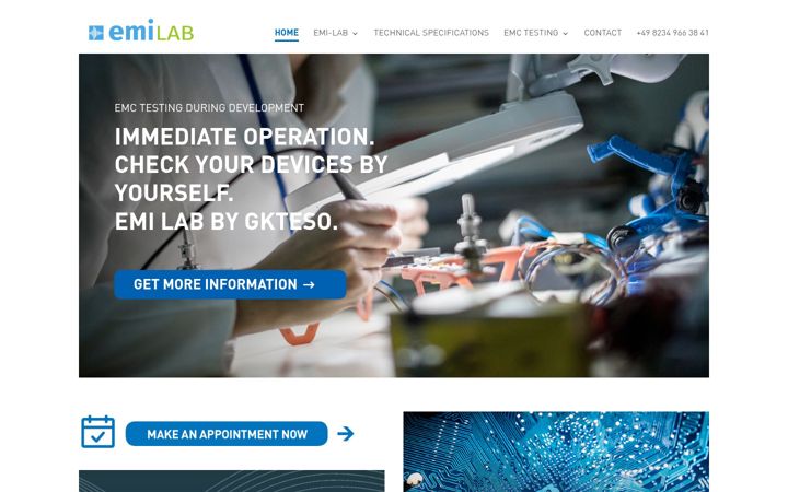 Screenshot of emi-test-lab.com