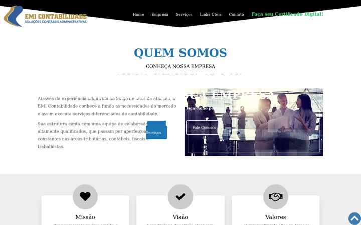 Екранна снимка на emicontabilidade.com.br