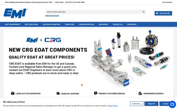 Screenshot of emicorp.com