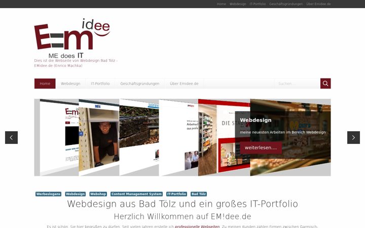 Screenshot of emidee.de