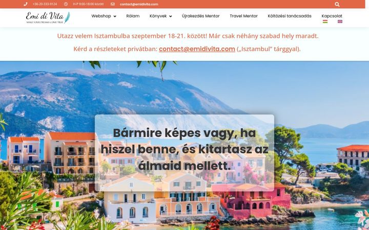 Posnetek zaslona emidivita.com