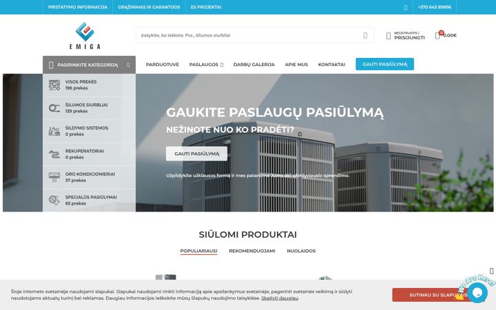 Screenshot of emiga.lt
