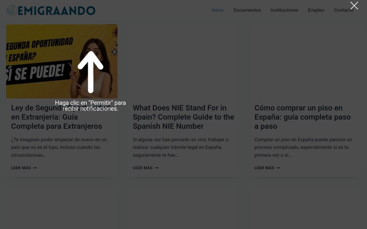 Screenshot of emigraando.es