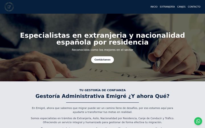 Screenshot of emigreahoraq.com