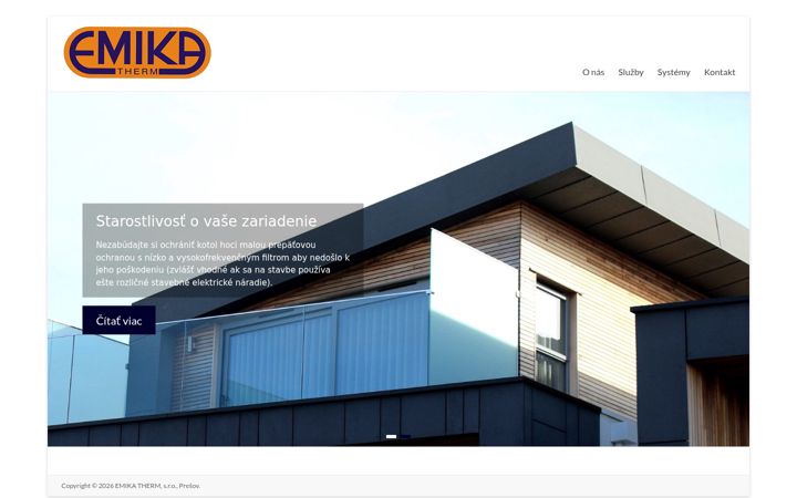 Screenshot of emikatherm.sk