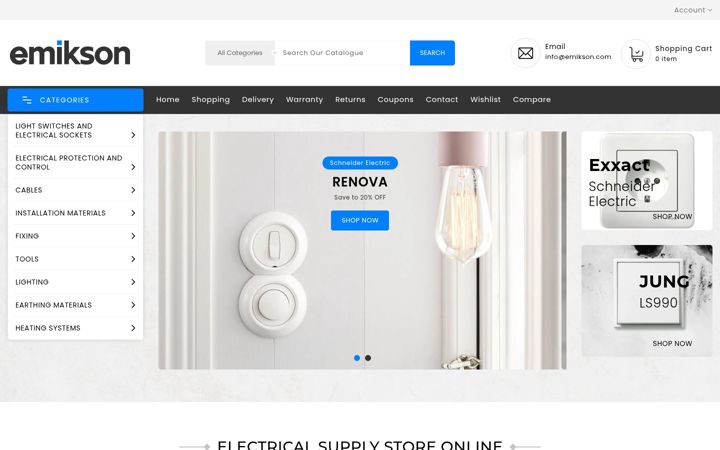 Screenshot of emikson.com