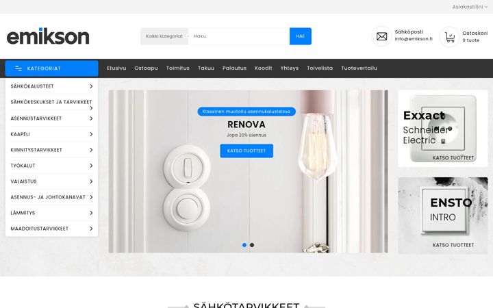 Screenshot of emikson.fi