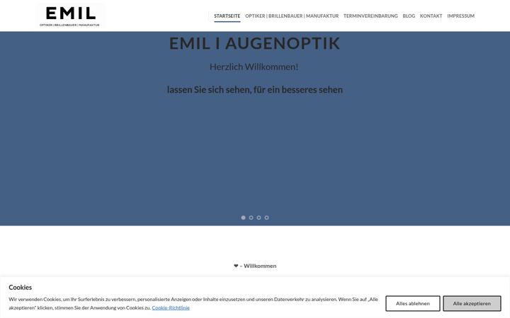 Captura de ecrã de emil-augenoptik.de