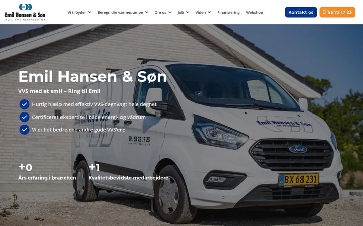 Screenshot of emil-hansen.dk