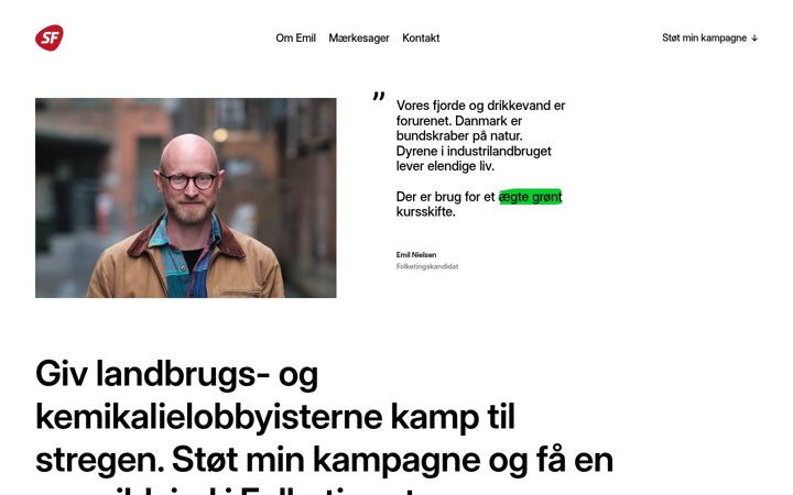 Screenshot di emil-i-folketinget.dk