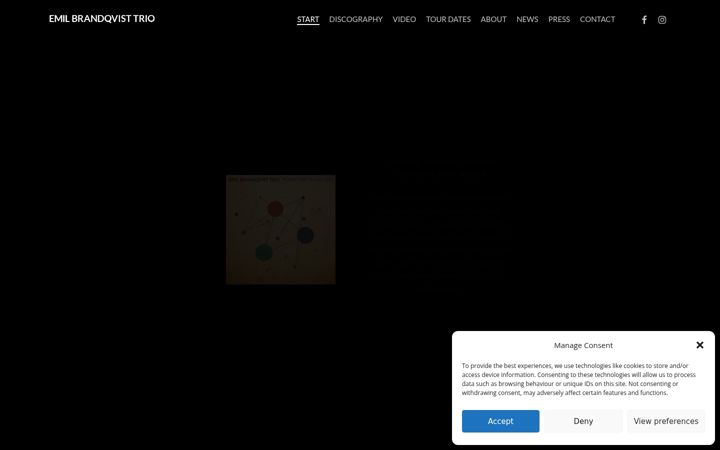 Screenshot of emilbrandqvisttrio.com