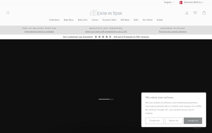 Screenshot of emile-et-rose.co.uk