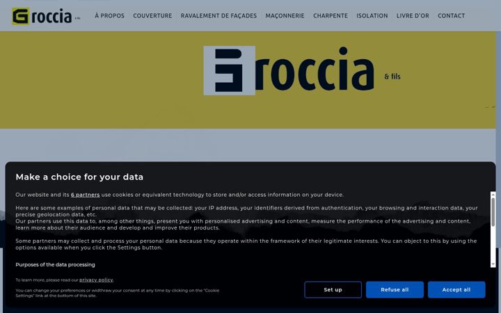 Screenshot of emilegrocciaetfils.com