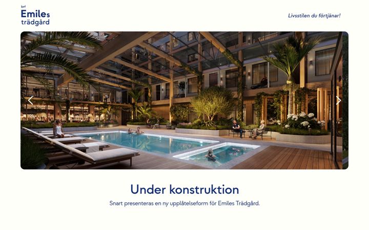 Skjermbilde av emilestradgard.se