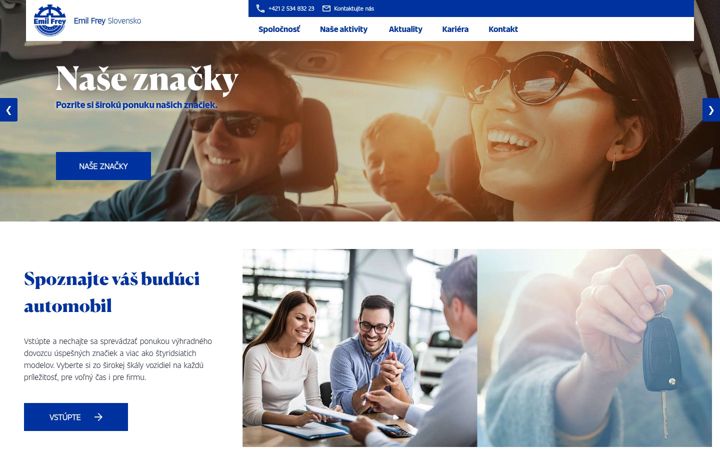 Screenshot of emilfreygroup.sk