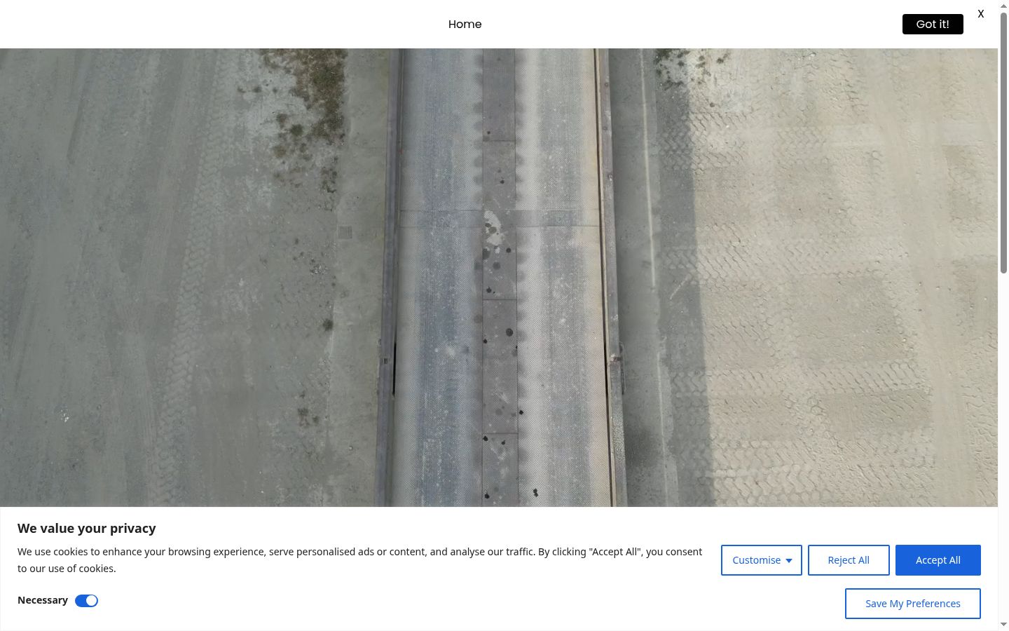 Screenshot des Einwilligungsbanners vor jeglicher Interaktion