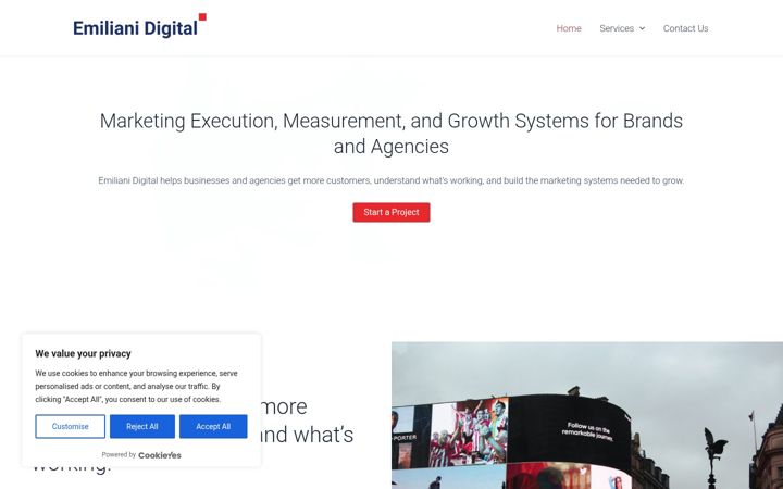 Screenshot of emilianidigital.com