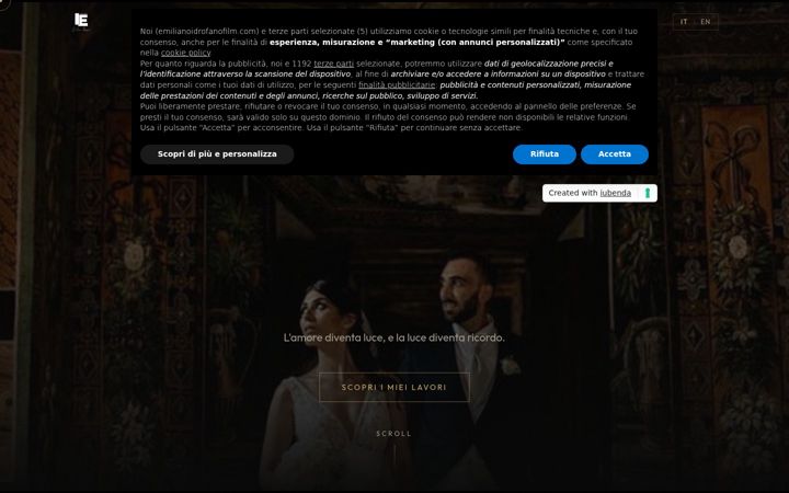 Zrzut ekranu emilianoidrofanofilm.com