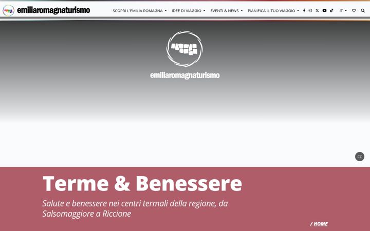 Screenshot of emiliaromagnaterme.it