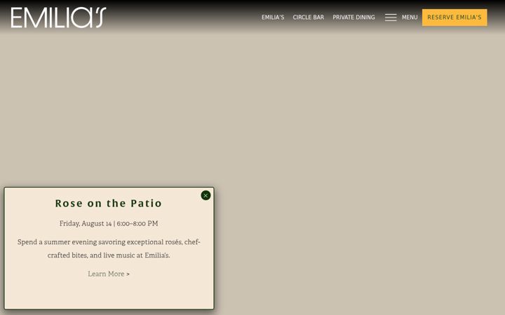 Screenshot of emiliasfortworth.com