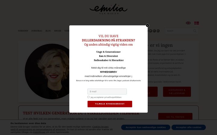 Screenshot di emiliavanhauen.dk