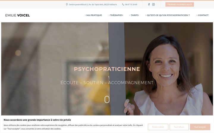 Screenshot of emilie-voicel.fr
