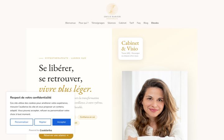 Screenshot of emiliebaroin.fr