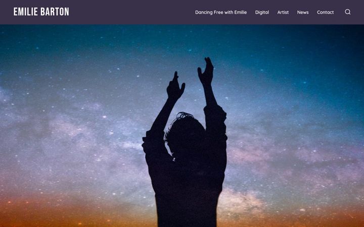 Screenshot of emiliebarton.co.uk