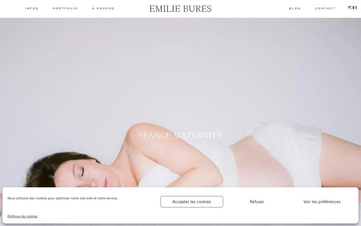 Screenshot of emiliebures.com