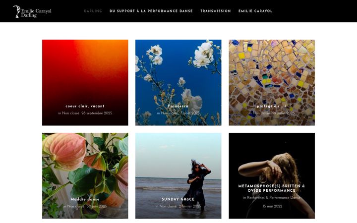 Screenshot of emiliecarayoldarling.com
