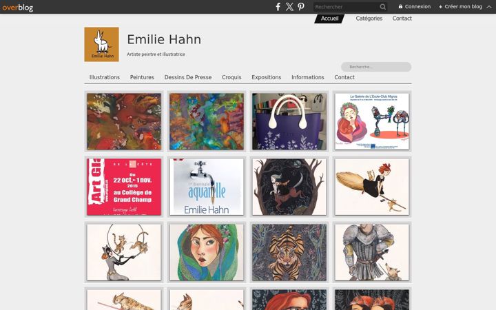 Skärmbild av emiliehahn.ch