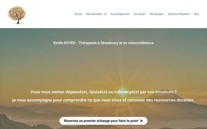 Screenshot of emilieroyer.fr