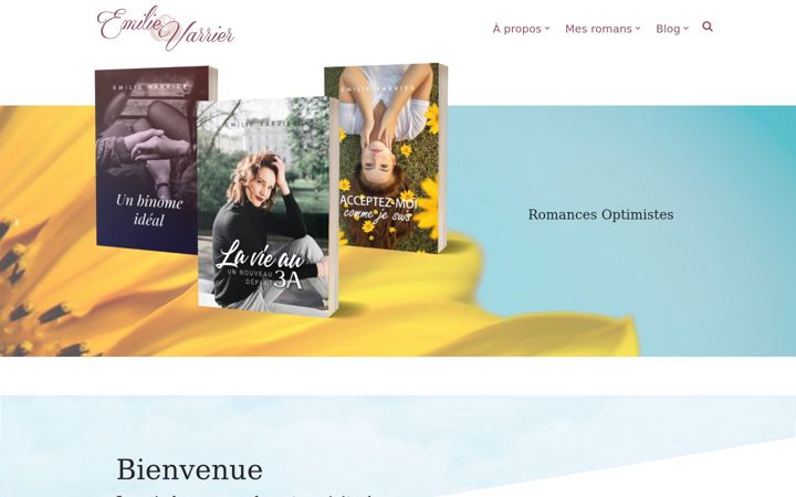 Screenshot of emilievarrier.com