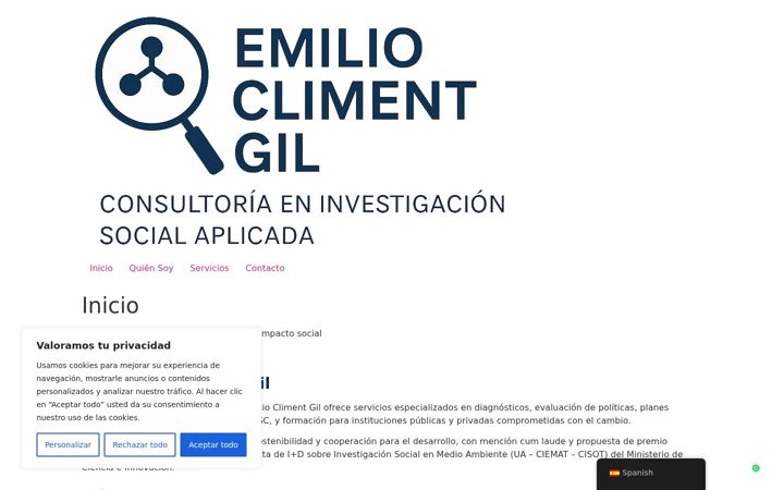 Screenshot of emiliocg.com