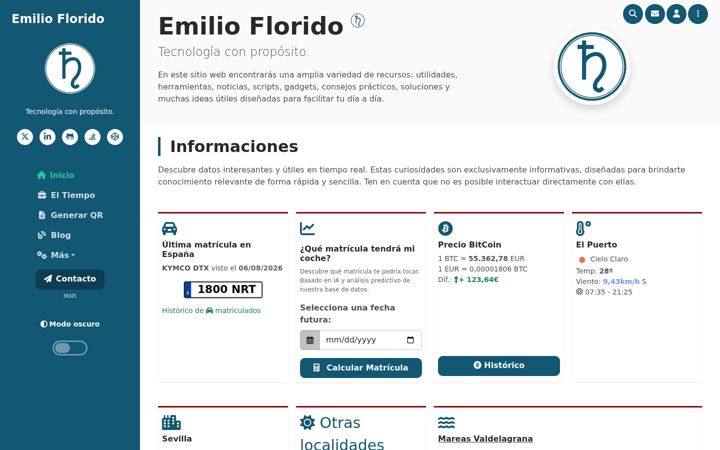 Screenshot of emilioflorido.com
