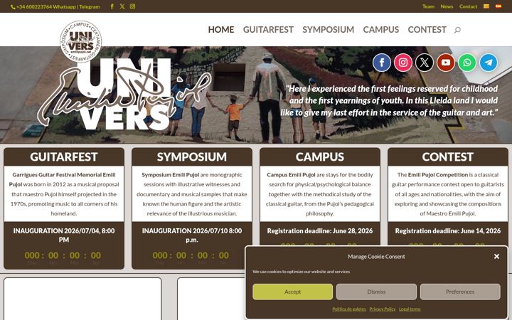 Screenshot of emilipujol.com