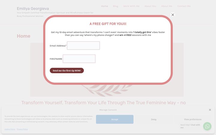 Screenshot of emiliyageorgieva.com